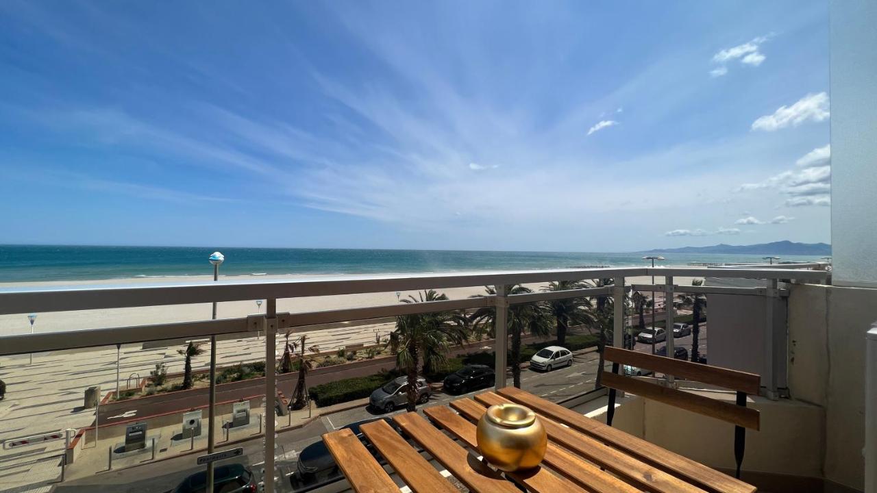 Appartement Cosy, Vue Mer Avec Parking Privatif Canet-en-Roussillon Luaran gambar
